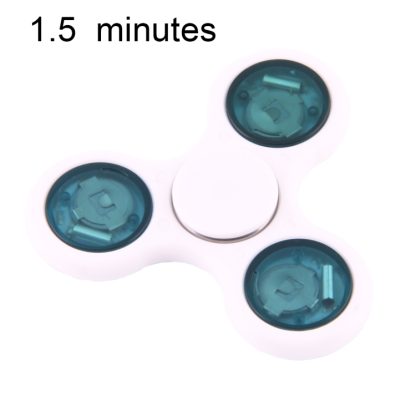 Fidget Spinner Toy Tri-Spinner Stress Reducer Anti-Anxiety Toy with LED Light for Children and Adults, 1.5 Minutes Rotat