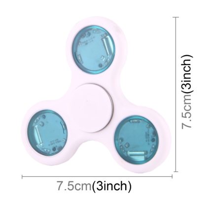 Fidget Spinner Toy Tri-Spinner Stress Reducer Anti-Anxiety Toy with LED Light for Children and Adults, 1.5 Minutes Rotat - Image 3