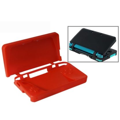 Soft Silicone Case Cover skin for Nintendo 3DS(Red)