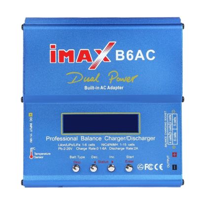 iMAX B6AC 2.6 inch LCD RC Lipo Battery Balance Charger (100-240V / EU Plug)(Blue)