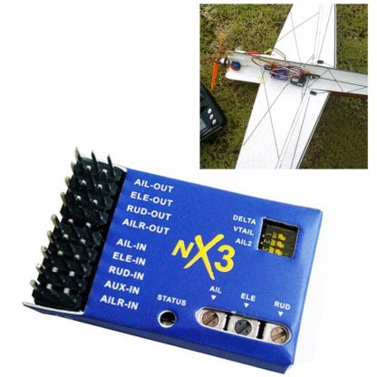 NX3 3D Flight Controller / Gyroscope Balancer for Fixed-wing Aircraft