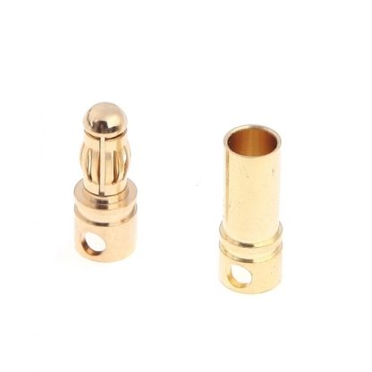 10 Pairs 3.5mm Copper Bullet Banana Plug Connectors Male + Female for RC Motor ESC Battery Part