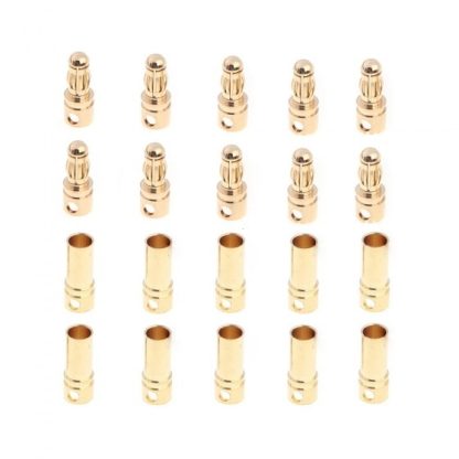 10 Pairs 3.5mm Copper Bullet Banana Plug Connectors Male + Female for RC Motor ESC Battery Part - Image 3