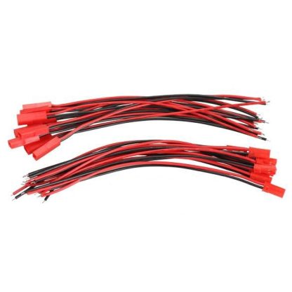 10 Pairs 100mm JST Connector Plug for RC Lipo Battery Part