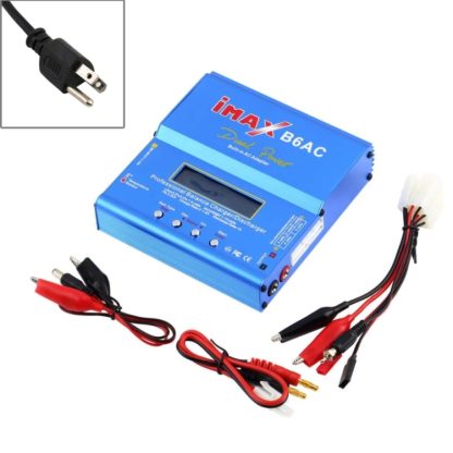 US Plug iMAX B6 AC B 6AC Lipo NiMH 3S RC Battery Balance Charger of RC Hobby(Blue)