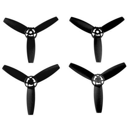 2 Pairs Propellers Main Blades Rotors Props Part for Parrot Bebop Drone 3.0(Black)