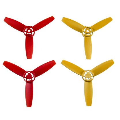 2 Pairs Propellers Main Blades Rotors Props Part for Parrot Bebop Drone 3.0(Red+Yellow)