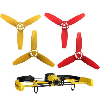 2 Pairs Propellers Main Blades Rotors Props Part for Parrot Bebop Drone 3.0(Red+Yellow) - Image 3