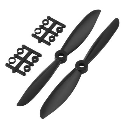 2 Pairs 6045 ABS Propeller Props CW CCW for Quadcopter QAV250(Black) - Image 2