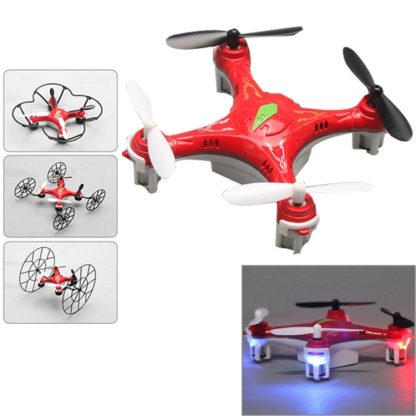 668-Q5 2.4GHz 4 in 1 Mini Quadcopter with Flash Light and 6-axis Gyro(Red)