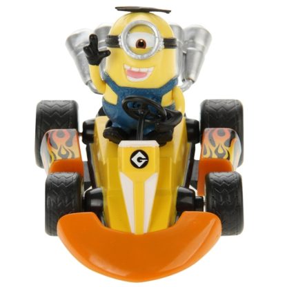 Despicable Me Wind-up Spring Racing Toy Car for Children (Yellow + Orange) - Image 3