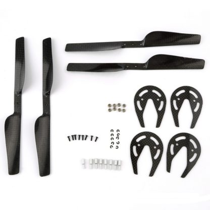 Carbon Fiber Propellers & Gear Guards & Bearings Set for Parrot AR Drone 2.0