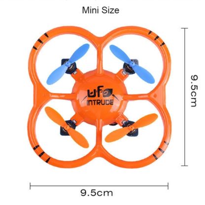 NH207 UFO 2.4G 4CH 6-axis Mini RC Quadcopter with Light(Black) - Image 3