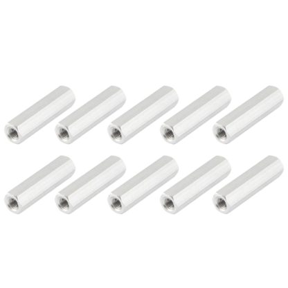 10pcs M3 x 20mm Silver Hexagonal Aluminum Post for RC Airplanes (10pcs in one package, the price is for 10pcs)(Silver)