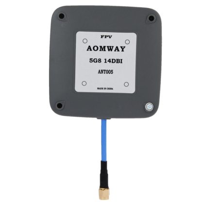 Aomway 5.8GHz 14dBi High Gain Flat FPV Receiver Antenna Gray RP-SMA Plug - Image 3