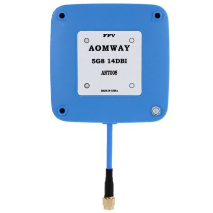 Aomway 5.8GHz 14dBi High Gain Flat FPV Receiver Antenna Blue SMA Plug - Image 3