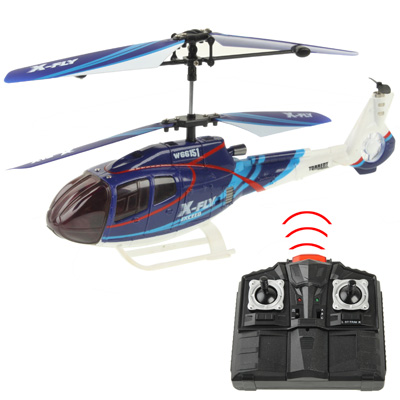 3.0CH Infrared R/C Helicopter with Light, Built-in Gyroscope, Size: 210 x 105 x 45mm (W66151), Blue(Blue) - Image 2