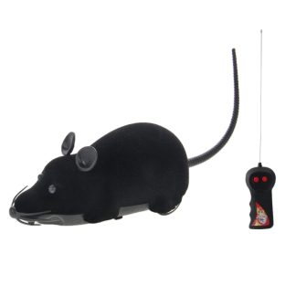 Electronic Fun Mini Mice Prank Toy with Remote Control(Black)