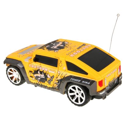 Superior Radio Control Transfiguration Toy Car 360 Degrees Spin Remote Control Stunt Robot Car(Yellow) - Image 3