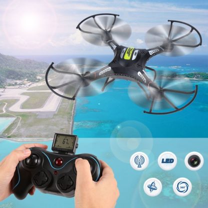 JJR/C H8C-2 6-axis Gyro 4-Channel 2.4GHz RC Mini Quadcopter with 2.0MP Camera(Black)