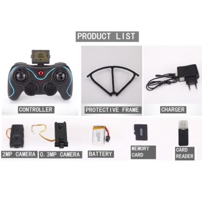 JJR/C H8C-2 6-axis Gyro 4-Channel 2.4GHz RC Mini Quadcopter with 2.0MP Camera(Black) - Image 3