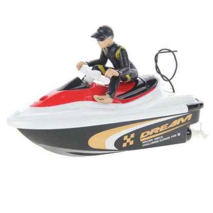 High Speed 49MHz Mini Remote Control Racing Boat Water Playing Toy, Size: 110mm x 45mm x 40mm(Red)