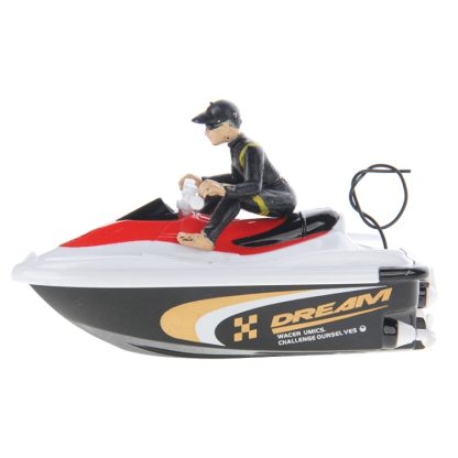 High Speed 49MHz Mini Remote Control Racing Boat Water Playing Toy, Size: 110mm x 45mm x 40mm(Red) - Image 2