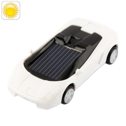 Solar Power Mini Plastic Roadster(White)