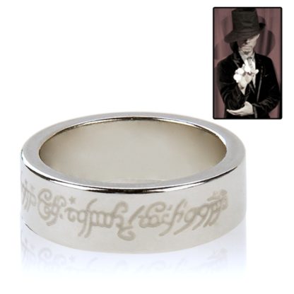 Word Grain Magic Tricks Design 24mm PK Ring(Silver)