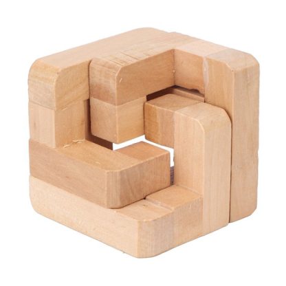 Adult Educational Wooden 3D Interlock Intelligence Toy(Fleshcolor)