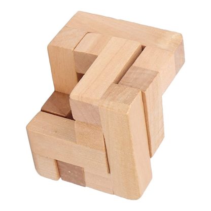 Adult Educational Wooden 3D Interlock Intelligence Toy(Fleshcolor) - Image 2