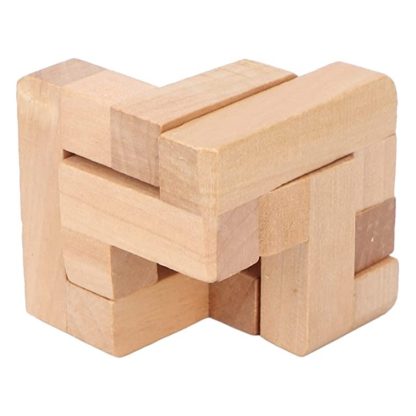 Adult Educational Wooden 3D Interlock Intelligence Toy(Fleshcolor) - Image 3