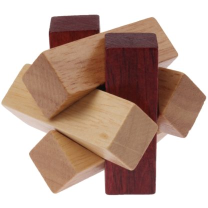 Intelligence Wooden Pull-Apart IQ Puzzle Magic Cube Toy - Image 3