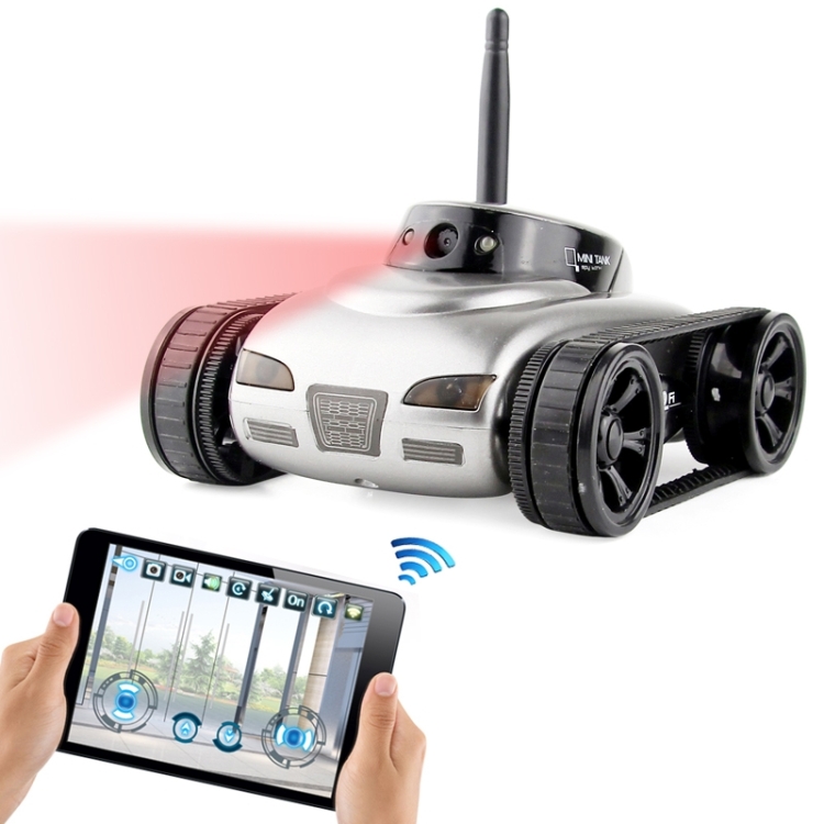 Mini Wifi Control RC Tank Toy with Moving Camera - Controlled by iPhone / iPad / iPod, Size: 24cm x 19cm 12cm - Image 2