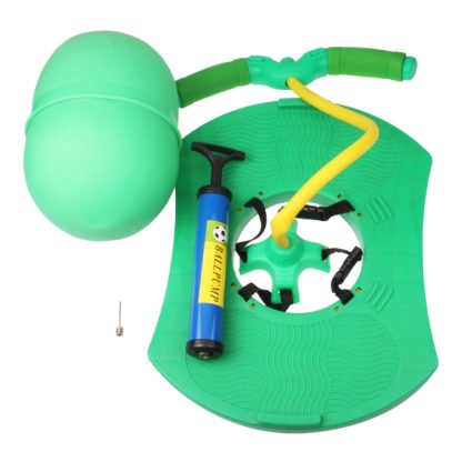 Inflatable Rope Jumping Ball Pogo Fitness Hopper Sports Toy with Air Pump(Green) - Image 3