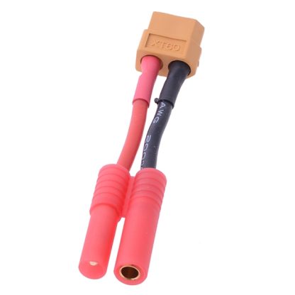 XT60 Female to HXT 4mm Male Bullet Connector / Adapter