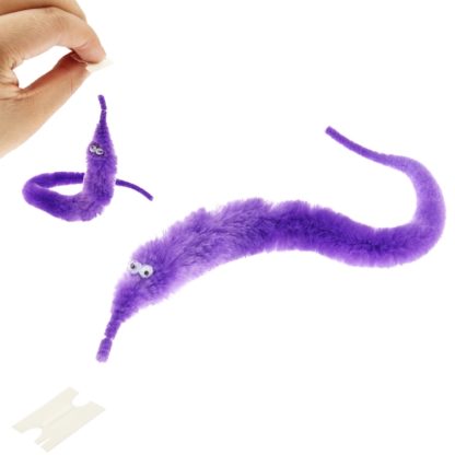 Novel Magic Worm Twisty Worm Plush Funny Magicians Worm with Tiny String, YX0188 (Random Color Delivery) - Image 2