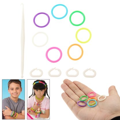 600 PCS Funny Colorful Loom DIY Band Rubber Ring Rubber Band Bracelet  (NO.5168)