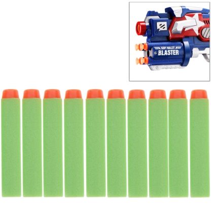 10 PCS 7.2cm EVA Soft Blaster Darts Bullets(Green)