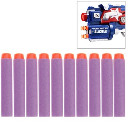 10 PCS 7.2cm EVA Soft Blaster Darts Bullets(Purple)