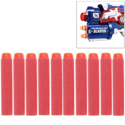 10 PCS 7.2cm EVA Soft Blaster Darts Bullets (Watermelon Red)