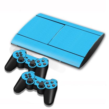 Carbon Fiber Texture Decal Stickers for PS3 Game Console(Blue) - Image 2