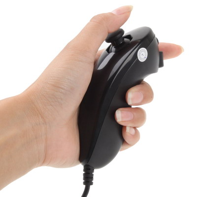 Black Controller for Wii(Black) - Image 3