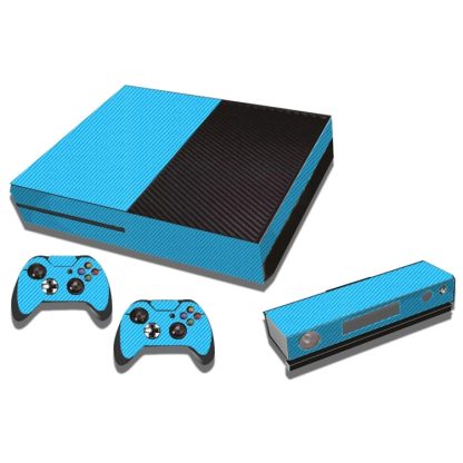 Carbon Fiber Texture Decal Stickers for Xbox One Game Console(Blue) - Image 2