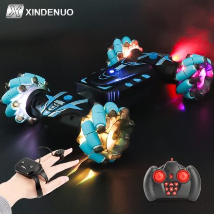 MoFun Gesture Sensing 2.4Ghz RC Stunt Car 4WD Drift Twisted Car with Spray LED Off-Road Vehicle Sound and Light Toys（Dua - Image 2