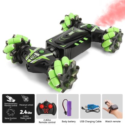 MoFun JC01 2.4G Gesture Sensing Spray Twist Car Stunt Car Off-Road Vehicle For Green - Image 2