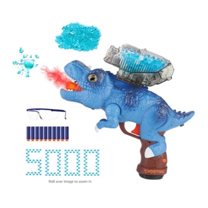 MoFun 612A Electric Dinosaur Toy Gun With Lights/Spray(Blue) - Image 2