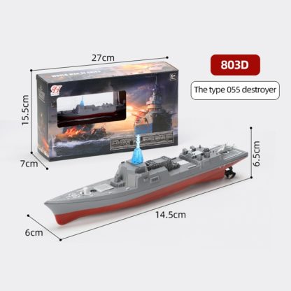 MoFun 803 2.4G Remote Control Warship Simulation Ship(803D) - Image 2