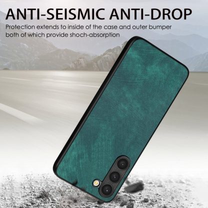 For Samsung Galaxy S20 FE Vintage Leather PC Back Cover Phone Case(Green) - Image 3