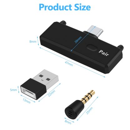 Bluetooth 5.0 Audio Transmitter Adapter EDR A2DP SBC Low Latency for Nintendo Switch PS4 TV PC USB Type-C Wireless trans - Image 3